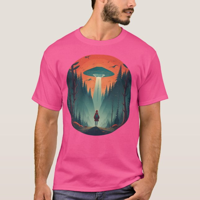 Ufo- Alien Abduction 2 T Shirt (Framsida)