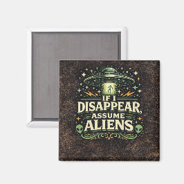 UFO Alien Abduction Humor Magnet