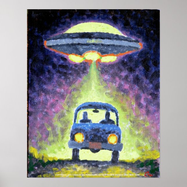 UFO Alien Abduction Poster (Framsidan)