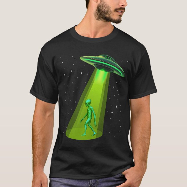 UFO Alien Abduction T Shirt (Framsida)