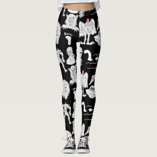 UFO, Alien, Bigfoot Cryptid Leggings