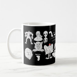 UFO, Alien, Bigfoot, Mothman, Dogman, Cryptids Kaffemugg