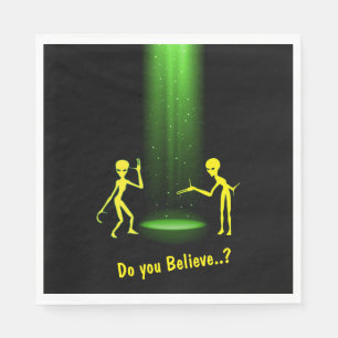 UFO Alien bortförande 👽 Tror du på det? Pappersservett
