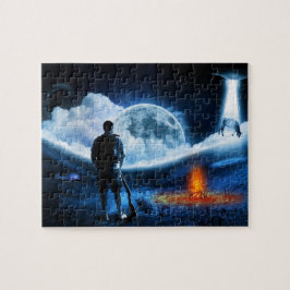 UFO Alien Cattle Abduction Space Frakt Pussel