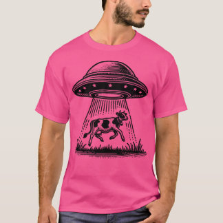 Ufo Alien Cow Abduction T Shirt