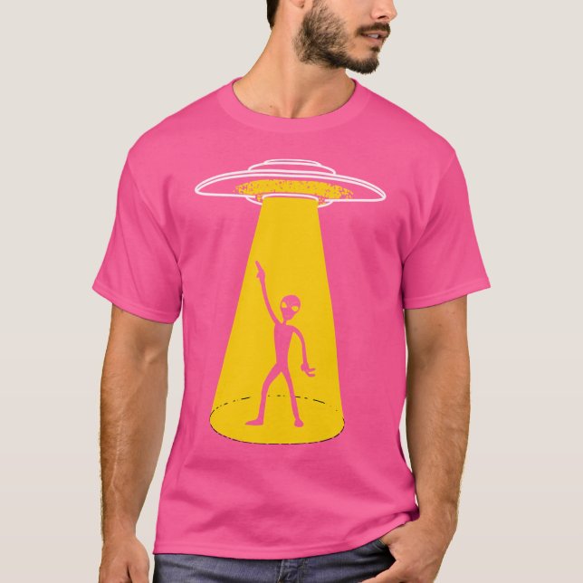 Ufo Alien Dancing T Shirt (Framsida)