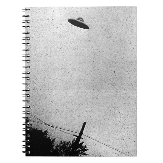 UFO Alien Extraterrestrial Spacecraft Top Secret Anteckningsbok (Framsidan)