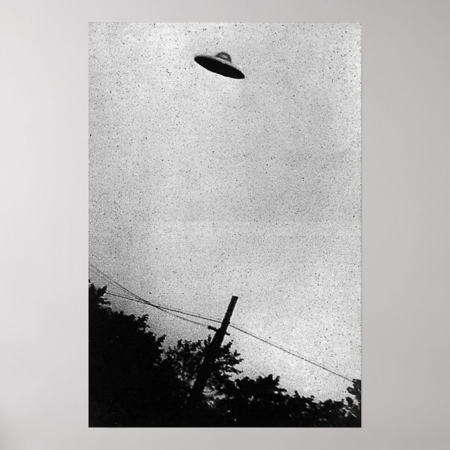 UFO Alien Extraterrestrial Spacecraft Top Secret Poster (Framsidan)