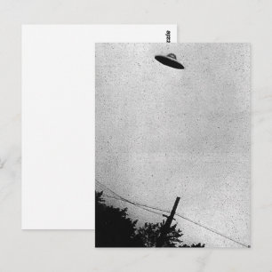 UFO Alien Extraterrestrial Spacecraft Top Secret Vykort