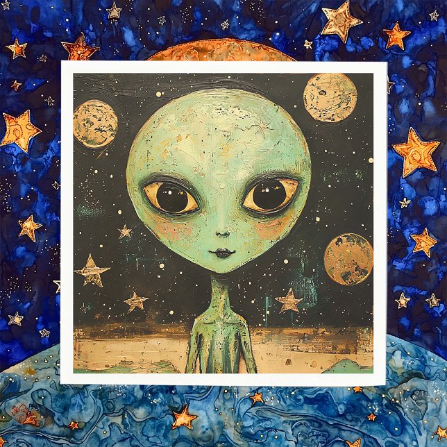 UFO Alien Pappersservett (Skapare uppladdad)