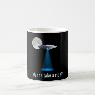 Ufo Alien Science fiction Space Sci-Fi Funny Gift Kaffemugg
