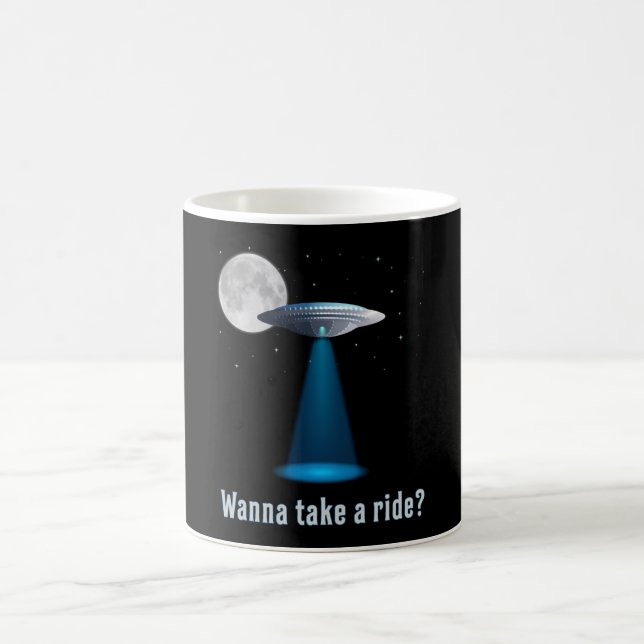 Ufo Alien Science fiction Space Sci-Fi Funny Gift Kaffemugg (Center)
