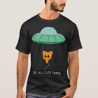 Ufo Alien tar all Cute Sak T Shirt