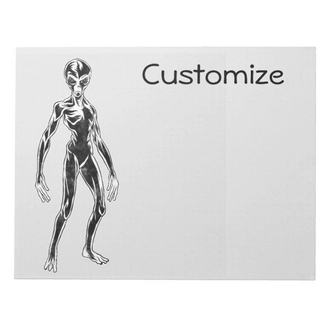 UFO Alien Thunder_Cove Anteckningsblock (Framsida)