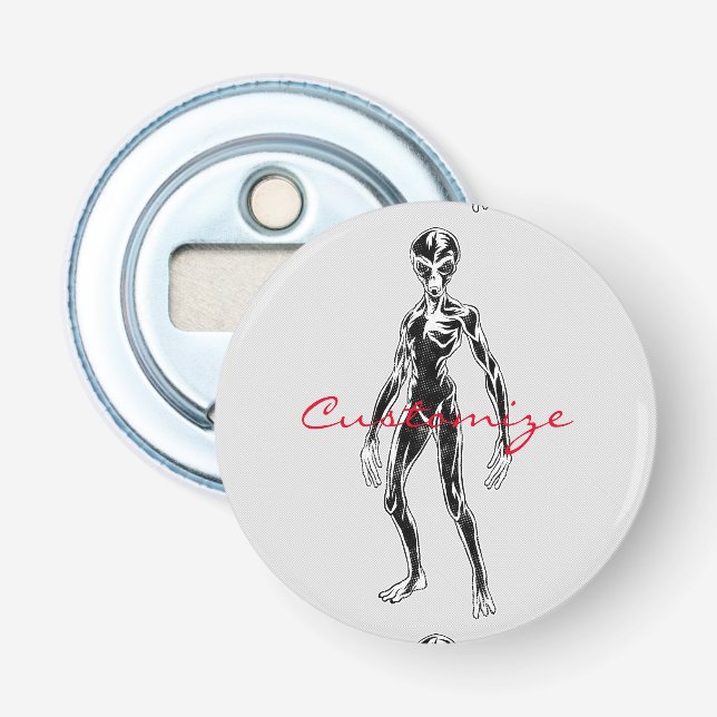 UFO Alien Thunder_Cove Flasköppnare (Framsidan)