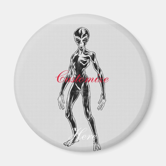 UFO Alien Thunder_Cove Magnet (Framsidan)