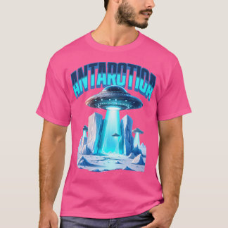 Ufo Antarctica Design - Coola Alien Design T Shirt