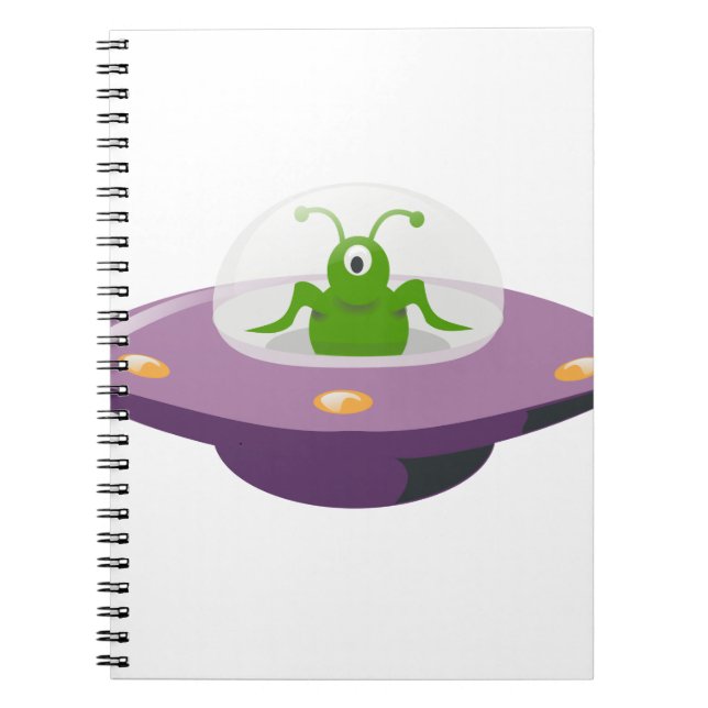 ufo anteckningsbok med spiral (Framsidan)