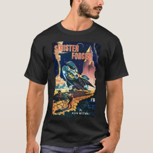 UFO ÄR REAL MÅNE HOAX Basic Mörk T-Shirt