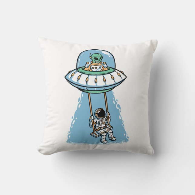 UFO Astronaut Exchange Kudde (Framsida)