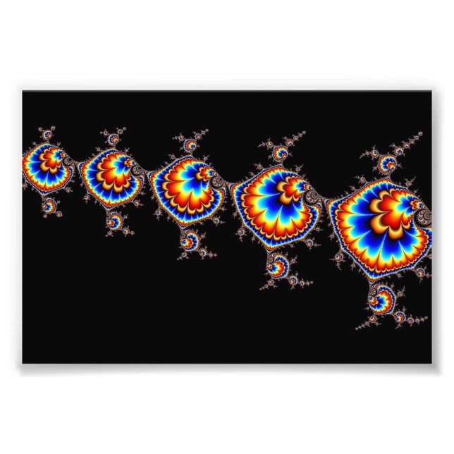 Ufo Attack - Fractal Art Fototryck (Framsidan)
