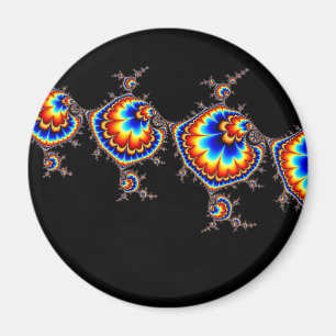 Ufo Attack - Fractal Art Magnet