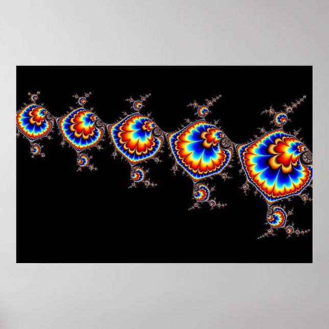 Ufo Attack - Fractal Art Poster (Framsidan)