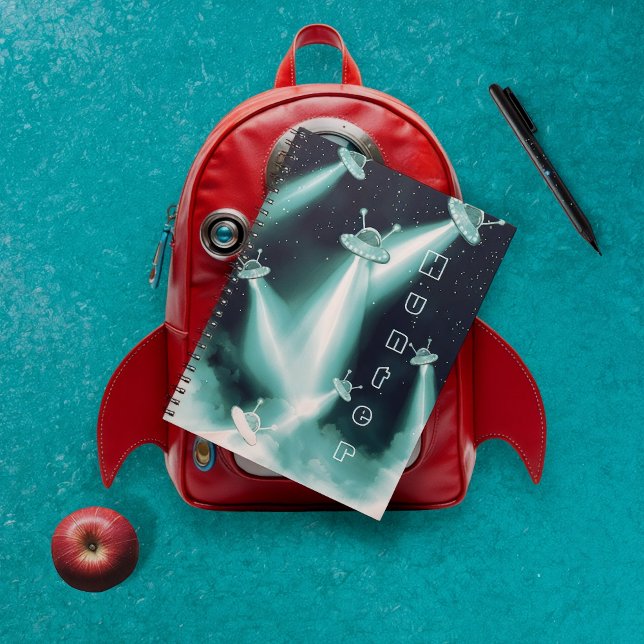 UFO-attack mot Neptune - Sci-fi Space journal Anteckningsbok (Alien invasion notebook )