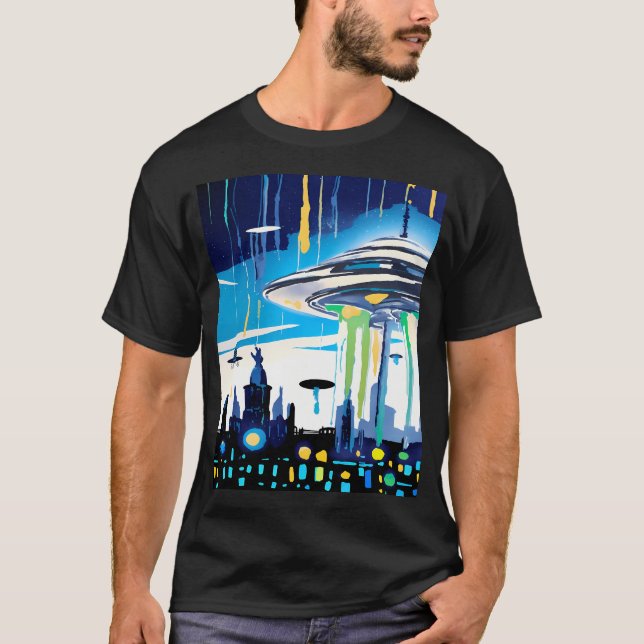 Ufo Attack T Shirt (Framsida)