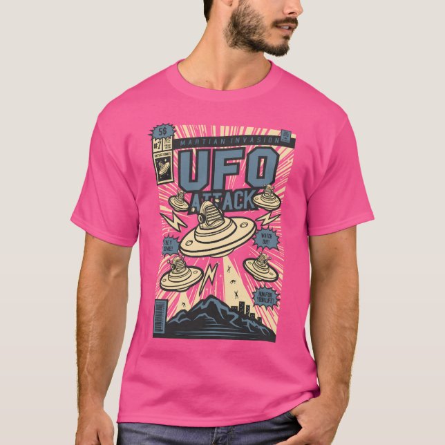 Ufo Attack T Shirt (Framsida)