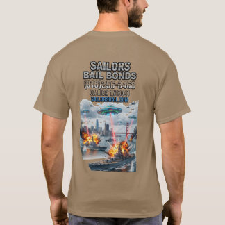 UFO attackerar US Navy i San Francisco Bay T Shirt