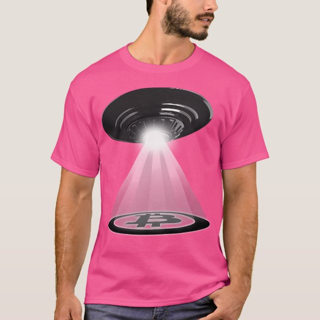 Ufo Bitcoin T Shirt (Framsida)