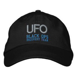 UFO BLACK OPS cap Broderad Keps