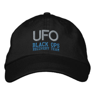 UFO BLACK OPS cap Broderad Keps