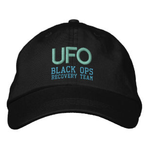 UFO BLACK OPS cap Broderad Keps