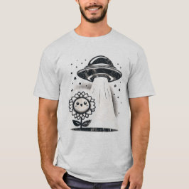 UFO-blomma - Whimsisk och rolig utomjording-upplev T Shirt
