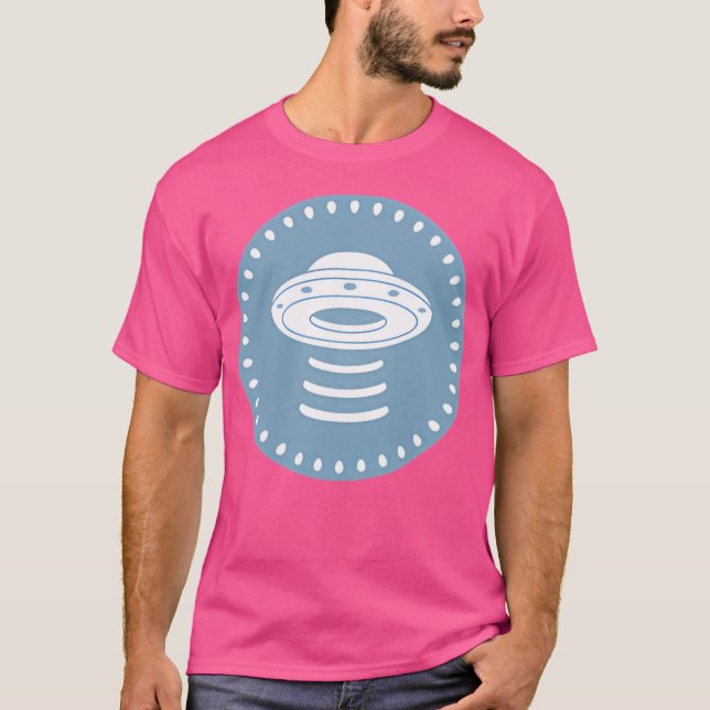 Ufo Blue T Shirt (Framsida)