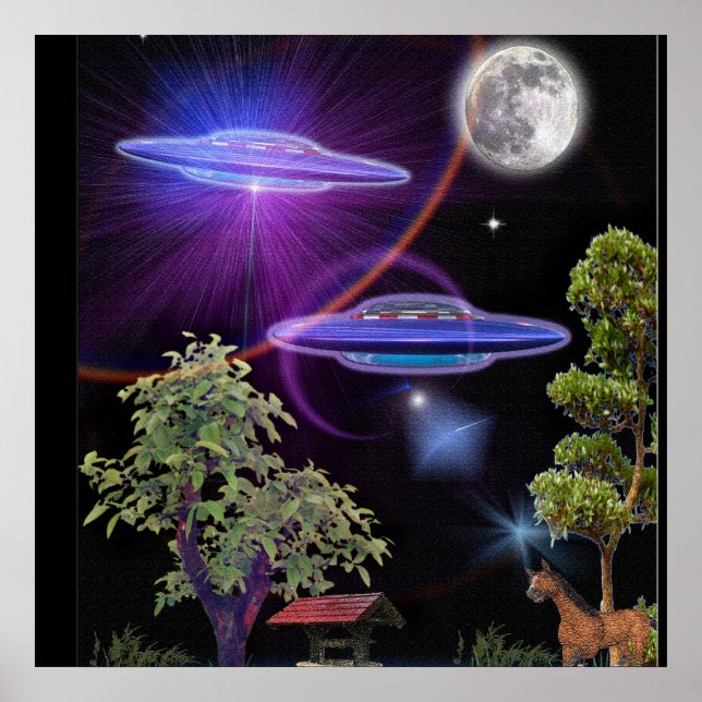 UFO-bortförande Poster (Framsidan)
