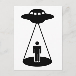 UFO-bortförande Vykort