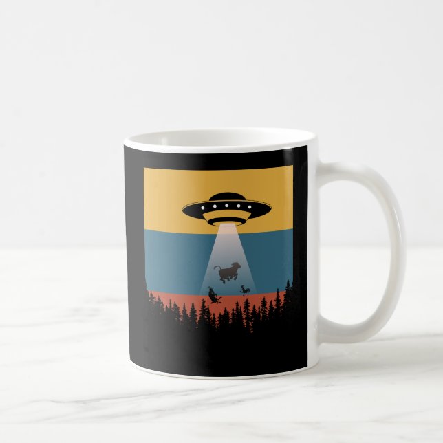 Ufo Boskap Abduction Kaffemugg (Höger)