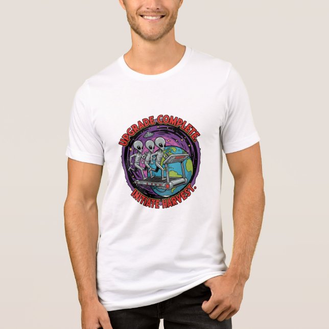 UFO-brottskommittén: Planetsskörd T Shirt (Framsida)