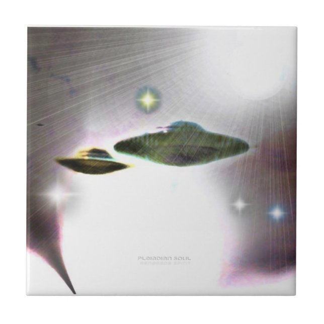 UFO-brytningar av ljusbrickor Kakelplatta (Framsidan)