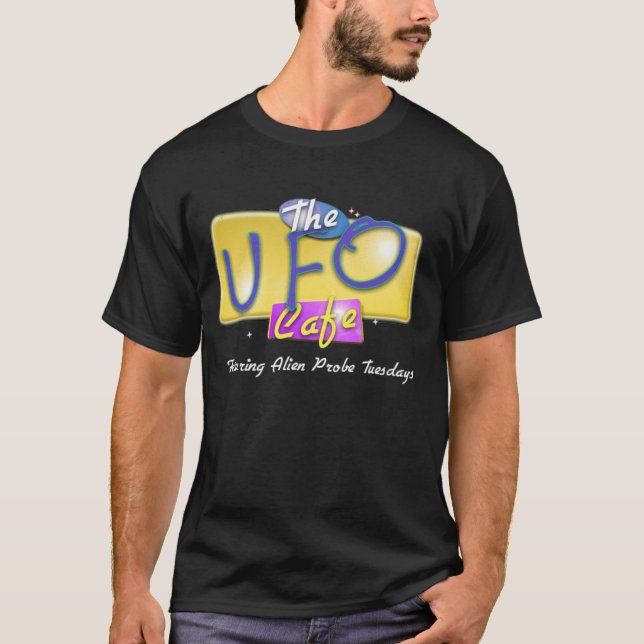 Ufo-Cafe Tee Shirt (Framsida)