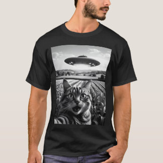 Ufo cat-katter OutofDennaWorld Sie-pojke T Shirt