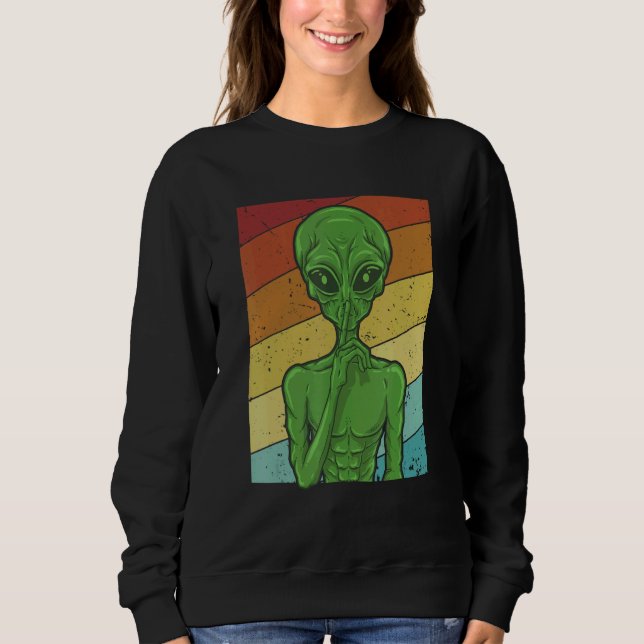 UFO Conspiracy Alien Alien Conspiracy Theoryist T Shirt (Framsida)