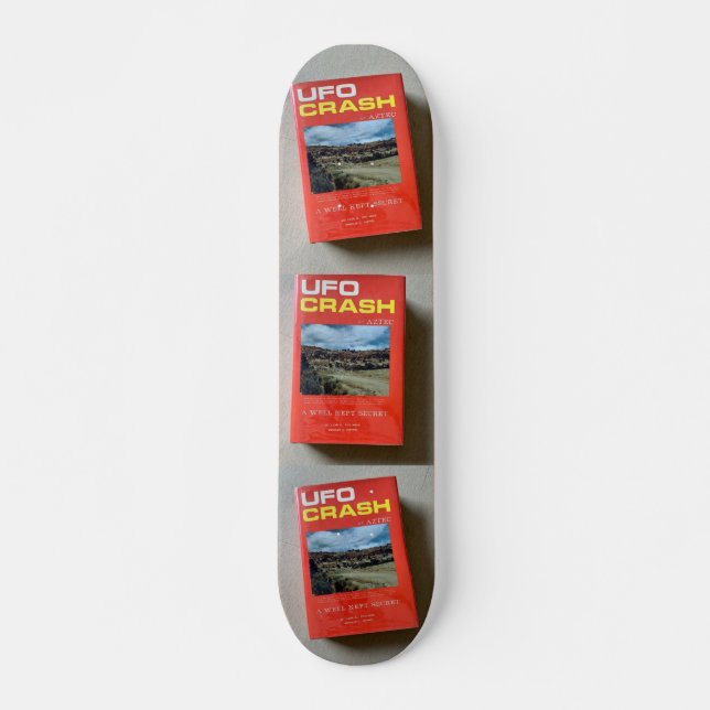UFO CRASH Skateboard, 7¾ tum Deck Mini Skateboard Bräda 18,5 Cm (Framsida)