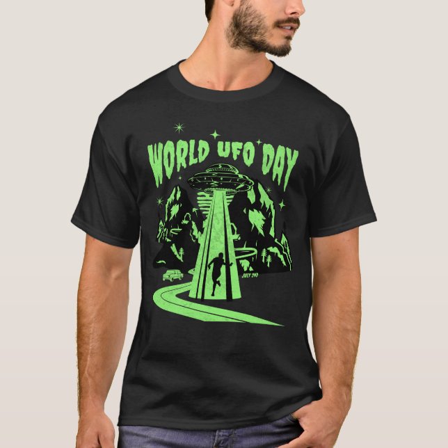 UFO-dagen, flygsås T Shirt (Framsida)