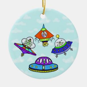 UFO-dagsnamn Julgransprydnad Keramik