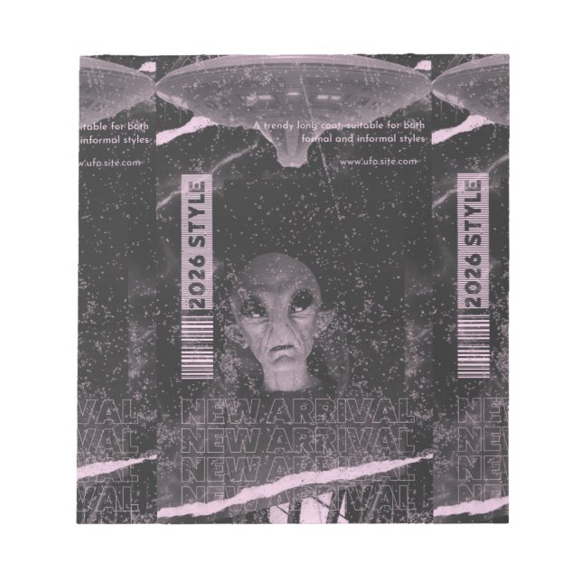 UFO-design Anteckningsblock (Framsida)