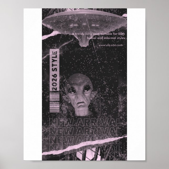 UFO-design Poster (Framsidan)